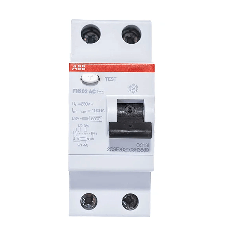 เบรคเกอร์กันไฟดูด 63 แอมป์ 2 โพล ABB RCCB FH202 AC-63/0.03 (Type AC)_2